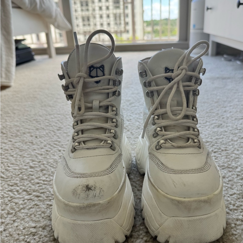Naked Wolfe White Rave Boots